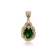 Emerald CZ Pear Shape 925 Sterling Silver Pendant Emerald CZ Pear Shape 925 Sterling Silver Pendant