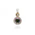 Mystic Topaz CZ Round 925 Sterling Silver Pendant