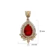 Garnet CZ Round Design Authentic Pendant Garnet CZ Round Design Authentic Pendant