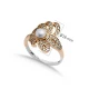 Pearl CZ Flower Ottoman 925 Sterling Silver Ring Pearl CZ Flower Ottoman 925 Sterling Silver Ring