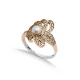 Pearl CZ Flower Ottoman 925 Sterling Silver Ring Pearl CZ Flower Ottoman 925 Sterling Silver Ring