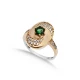 Emerald CZ Ottoman 925 Sterling Silver Ring Emerald CZ Ottoman 925 Sterling Silver Ring