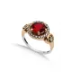 Garnet Round Turkish Ottoman Authentic Ring Garnet Round Turkish Ottoman Authentic Ring