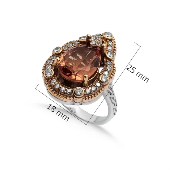 Zultanite Pear Ottoman Authentic Ring Zultanite Pear Ottoman Authentic Ring