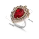 Garnet Pear Ottoman 925 Sterling Silver Ring Garnet Pear Ottoman 925 Sterling Silver Ring