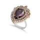 Amethyst Pear Ottoman 925 Sterling Silver Ring Amethyst Pear Ottoman 925 Sterling Silver Ring