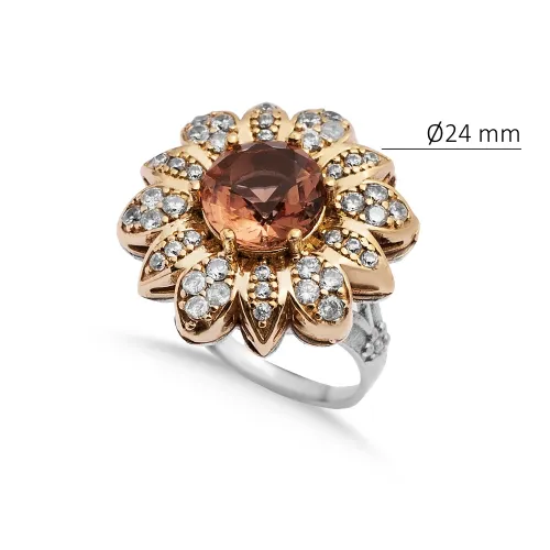 Zultanite Flower Ottoman Authentic Ring Zultanite Flower Ottoman Authentic Ring