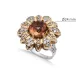 Zultanite Flower Ottoman 925 Sterling Silver Ring