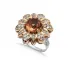 Zultanite Flower Ottoman 925 Sterling Silver Ring