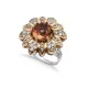 Zultanite Flower Ottoman 925 Sterling Silver Ring