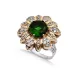 Emerald Flower Ottoman Authentic Ring Emerald Flower Ottoman Authentic Ring