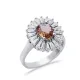 Oval Baguette Cluster Silver Zultanite Ring Oval Baguette Cluster Silver Zultanite Ring