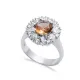 Round Pear Cluster Silver Zultanite Ring Round Pear Cluster Silver Zultanite Ring
