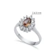Pear Shape Cluster Zultanite 925 Silver Ring