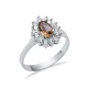 Pear Shape Cluster Zultanite 925 Silver Ring
