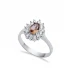 Pear Shape Cluster Zultanite 925 Silver Ring