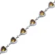 Heart Cluster Zultanite 925 Sterling Silver Bracelet