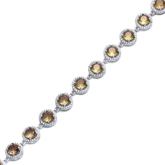 Ø10 mm Round Design Cluster Zultanite Bracelet Ø10 mm Round Design Cluster Zultanite Bracelet
