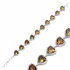 14 X 14mm Heart Cluster Zultanite 925 Silver Bracelet
