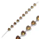 14 X 14mm Heart Cluster Zultanite 925 Silver Bracelet
