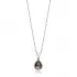 Charm Necklace Zultanite CZ Pear Silver