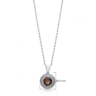 Round Zultanite Double CZ 925 Sterling Silver Necklace