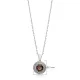 Round Zultanite Double CZ 925 Sterling Silver Necklace - Sade 925 Silver Jewelry