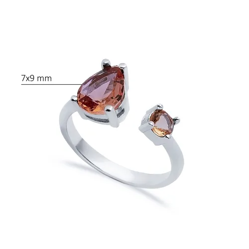 Zultanite Pear Adjustable Sterling Silver Ring Zultanite Pear Adjustable Sterling Silver Ring