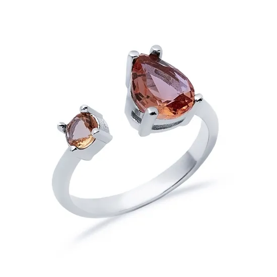 Zultanite Pear Adjustable Sterling Silver Ring - Sade 925 Silver Jewelry