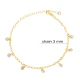 Shaker Clear CZ Mirror Chain Women 925 Silver Anklet Shaker Clear CZ Mirror Chain Women 925 Silver Anklet