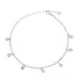 Shaker Clear CZ Mirror Chain Women 925 Silver Anklet Shaker Clear CZ Mirror Chain Women 925 Silver Anklet