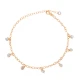 Shaker Clear CZ Mirror Chain Women 925 Silver Anklet Shaker Clear CZ Mirror Chain Women 925 Silver Anklet