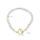 Freshwater Pearl Lock 925 Sterling Silver Bracelet