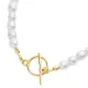 Freshwater Pearl Lock 925 Sterling Silver Bracelet
