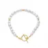 Freshwater Pearl Lock 925 Sterling Silver Bracelet