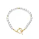Freshwater Pearl Lock 925 Sterling Silver Bracelet