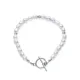 Freshwater Pearl Lock 925 Sterling Silver Bracelet