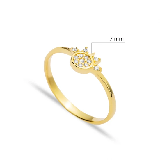 Star CZ Cluster 925 Sterling Silver Ring Star CZ Cluster 925 Sterling Silver Ring
