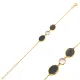 Black And Pink Quartz Gold Bezel 925 Silver Bracelet Black And Pink Quartz Gold Bezel 925 Silver Bracelet
