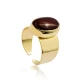 Red Agate Adjustable 925 Sterling Silver Ring - Sade 925 Silver Jewelry