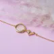 Olive Quartz Round Dolphin Gold Bezel Silver Bracelet Olive Quartz Round Dolphin Gold Bezel Silver Bracelet
