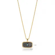 Ancient Evil Eye 925 Sterling Silver Necklace