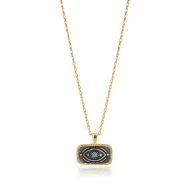 Ancient Evil Eye 925 Sterling Silver Necklace