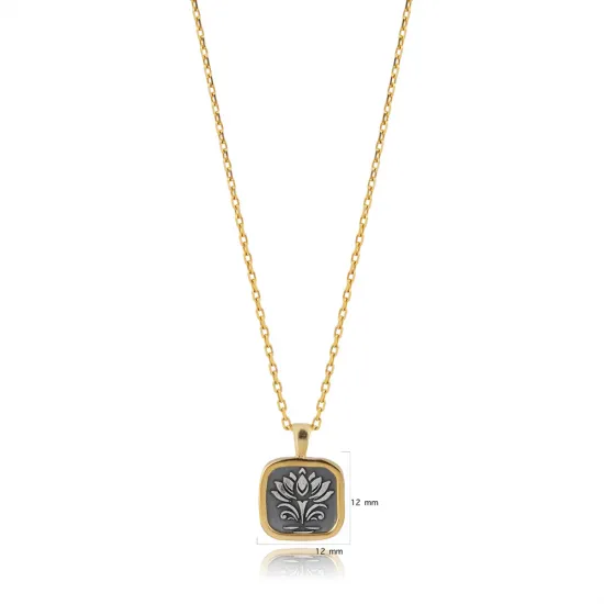 Egyptian Lotus 925 Sterling Silver Necklace Egyptian Lotus 925 Sterling Silver Necklace