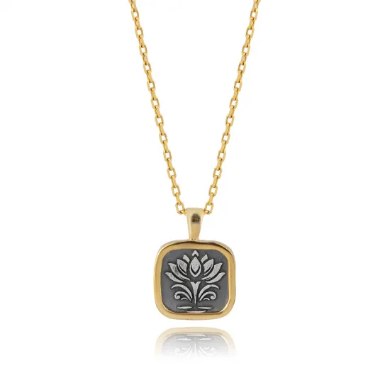 Egyptian Lotus 925 Sterling Silver Necklace Egyptian Lotus 925 Sterling Silver Necklace