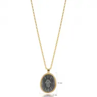 Ancient Hamsa 925 Sterling Silver Necklace