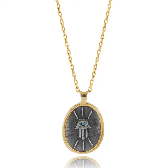 Ancient Hamsa 925 Sterling Silver Necklace Ancient Hamsa 925 Sterling Silver Necklace