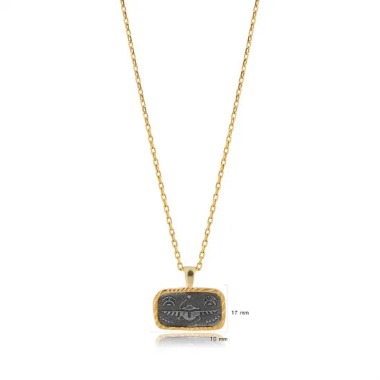 Scarabaeus Sacer 925 Sterling Silver Necklace