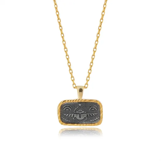 Scarabaeus Sacer 925 Sterling Silver Necklace