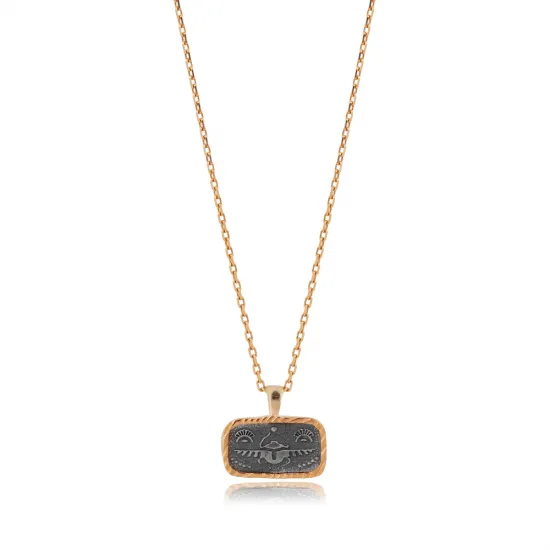 Scarabaeus Sacer 925 Sterling Silver Necklace